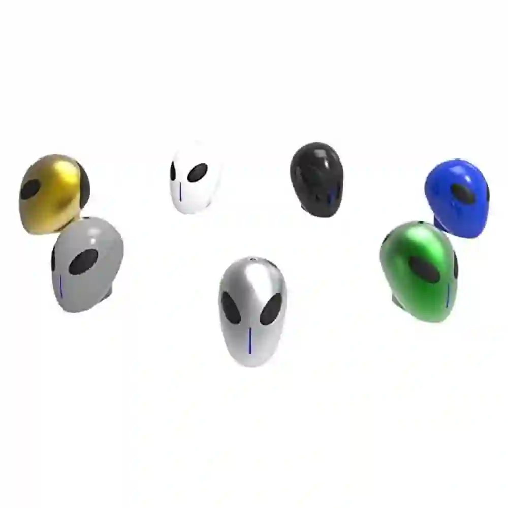 Ronshin X18 Alien Head Portable Wireless Bluetooth Speaker with Stereo Sound, AUX and Micro SD Playback, 57 mm Driver, Metallic Green - Image 2