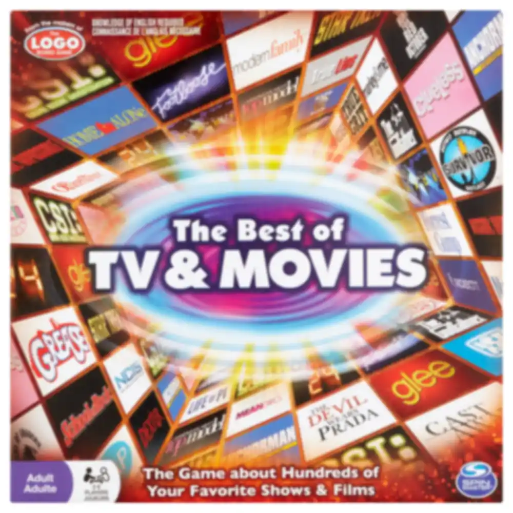 Spin Master Games The Best of TV and Movies Trivia Board Game, 400 Cards and 1500+ Questions for 2-6 Players, Family Game Night - 6022551
