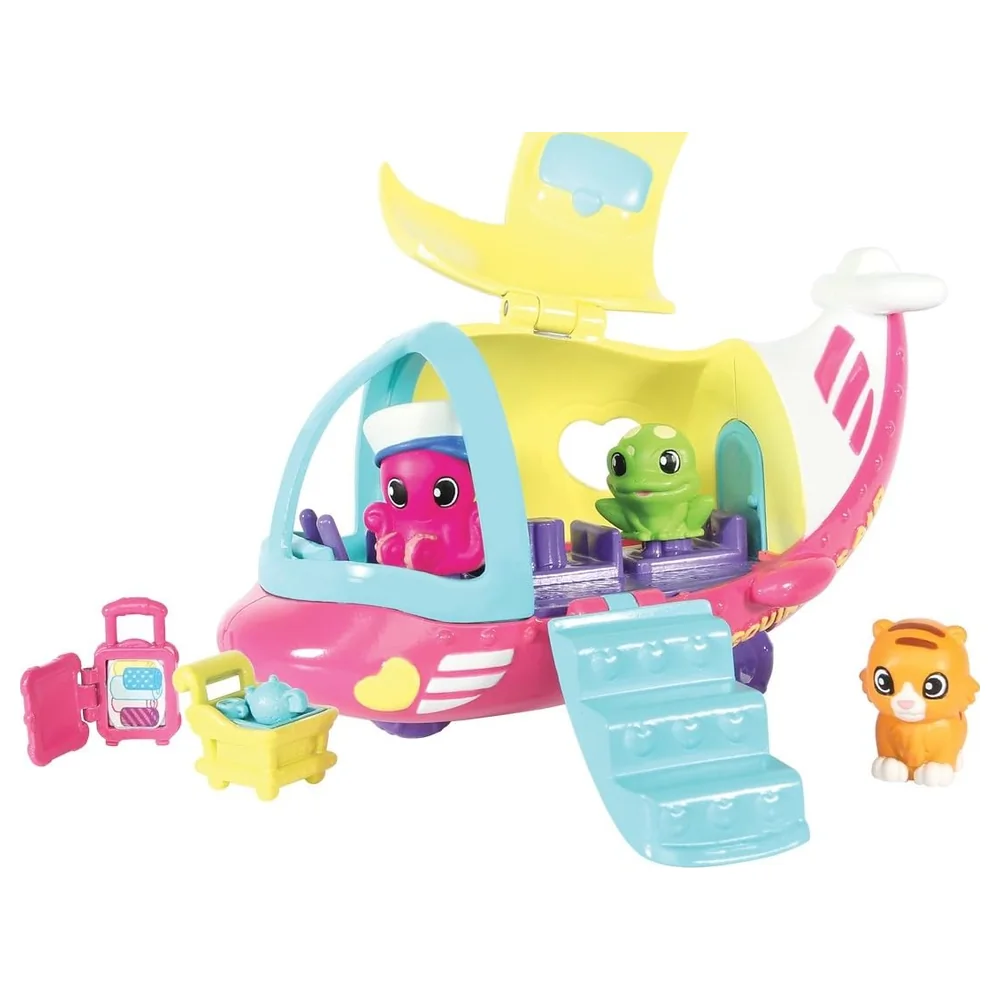 Squinkies Do Drops Season 1 Squinkieville Airplane Playset with 2 Exclusive Squinkies, Dress-Up Do and 3 Accessories