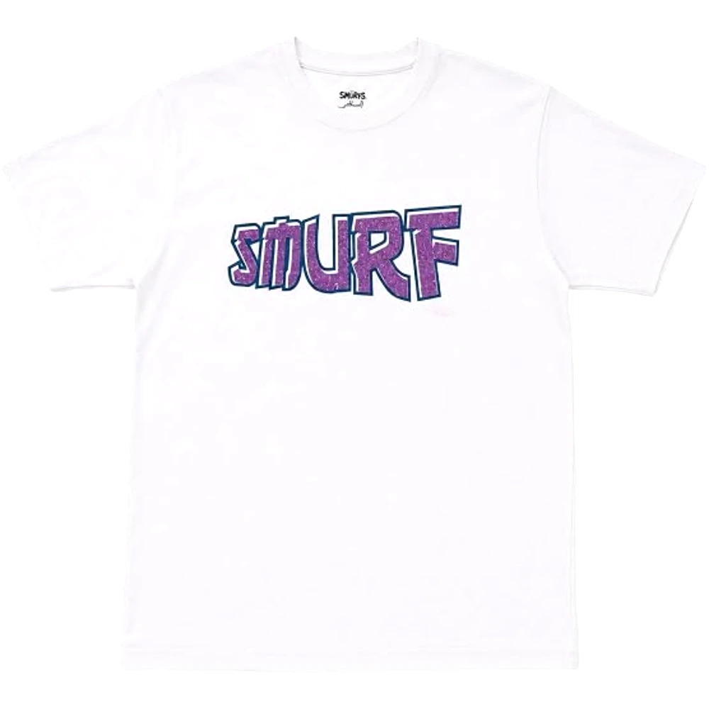 The Smurfs Manga Style Girls T-Shirt, 100 Percent Cotton, Crew Neck, Regular Fit, Casual Wear, 2-3 Years, Lilac - TU25942-2-3