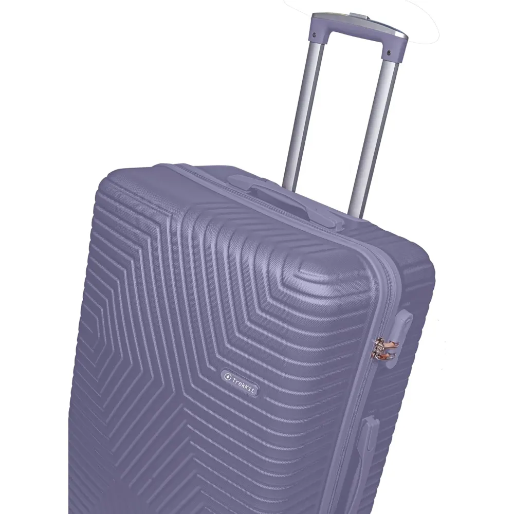 TrekKit Suitcase with Duffle Bag, 28-Inch ABS Hard-Shell Luggage, 4 Spinner Wheels, Combination Lock and Family Travel Storage, Purple - D-JNX01-28-Purple - Image 5