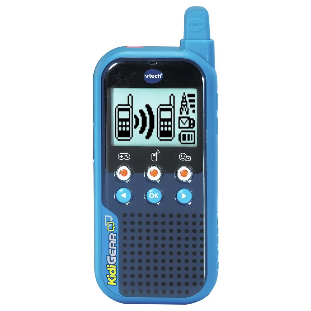 VTech KidiGear Walkie Talkies for Kids with Secure Digital Connection, Voice Effects, Animated Messages and 4 Two-Player Games, 5+ Years - VT80-518503