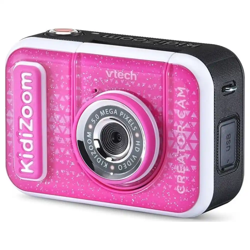 VTech KidiZoom Studio HD Video Camera Kit for Kids with Green Screen, Flip-Up Selfie Lens, Tripod Selfie Stick, 2.4 Inch Screen and Rechargeable Battery, Purple - VT80-531813 - Image 2