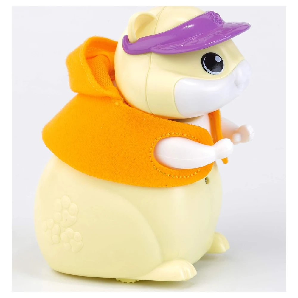 VTech PetSqueaks Sunny the Hamster Pocket-Size Robotic Pet with 3 Sensors, Scurrying Movement, Light-Up Cheeks and 3 Accessories - VT80-195663 - Image 2