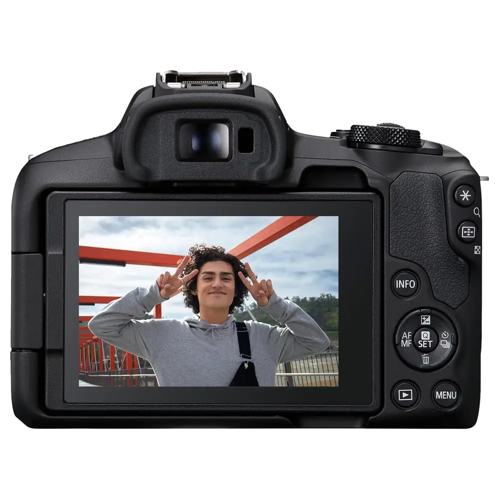 Canon EOS R50 Mirrorless Camera with RF-S18-45mm F4.5-6.3 IS STM Lens Kit, 24.2MP APS-C Sensor, 4K Video, Dual Pixel CMOS AF II and Vari-Angle Touchscreen, Black - Image 4