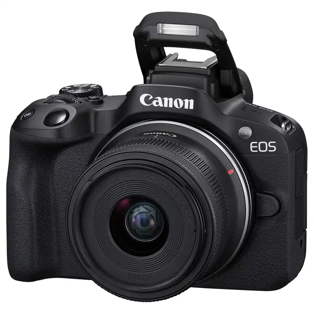 Canon EOS R50 Mirrorless Camera with RF-S18-45mm F4.5-6.3 IS STM Lens Kit, 24.2MP APS-C Sensor, 4K Video, Dual Pixel CMOS AF II and Vari-Angle Touchscreen, Black - Image 6