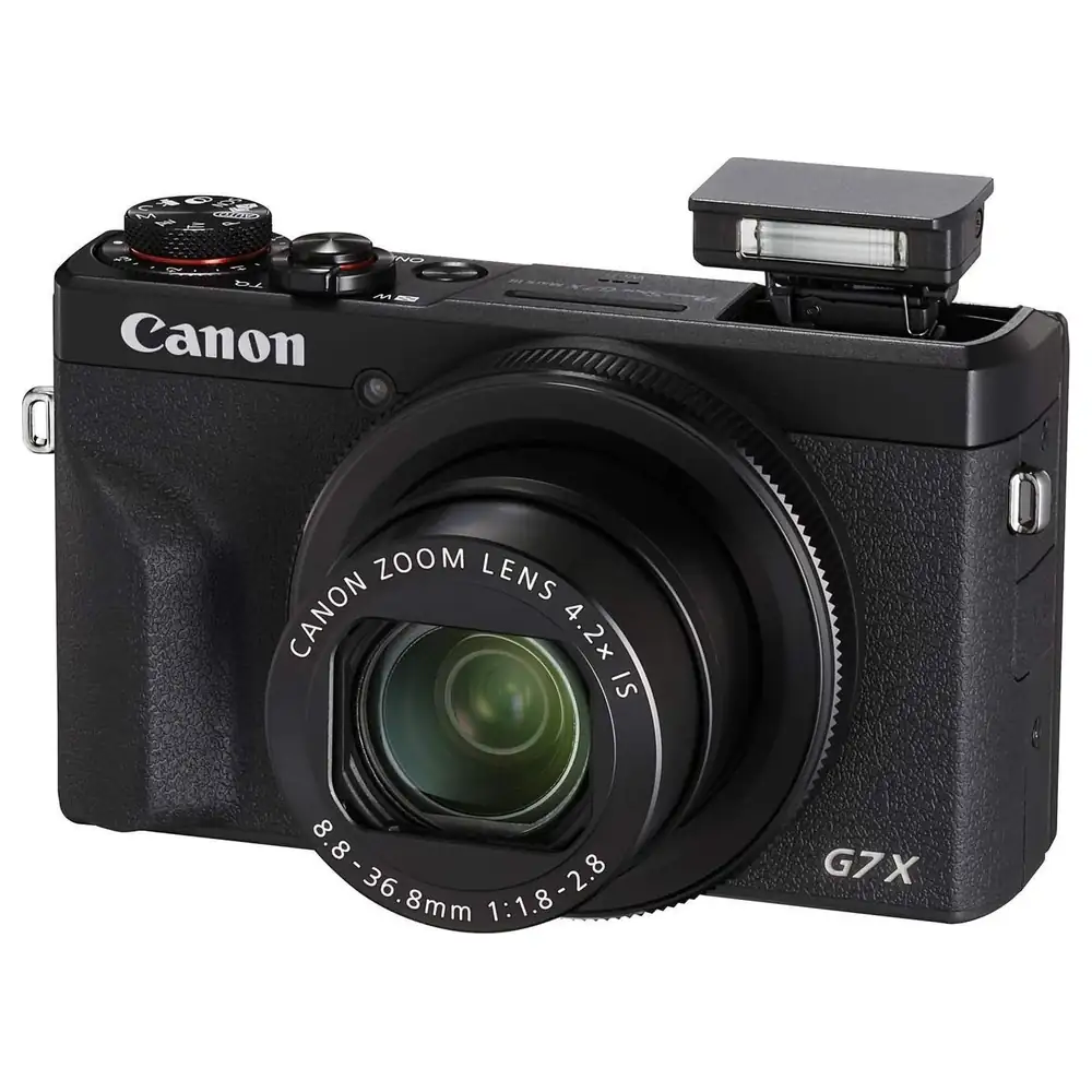 Canon PowerShot G7 X Mark III Digital Camera with 20.1MP 1.0-inch Stacked CMOS Sensor, 4.2x Optical Zoom, Uncropped 4K Video and Tilting Touchscreen, Black