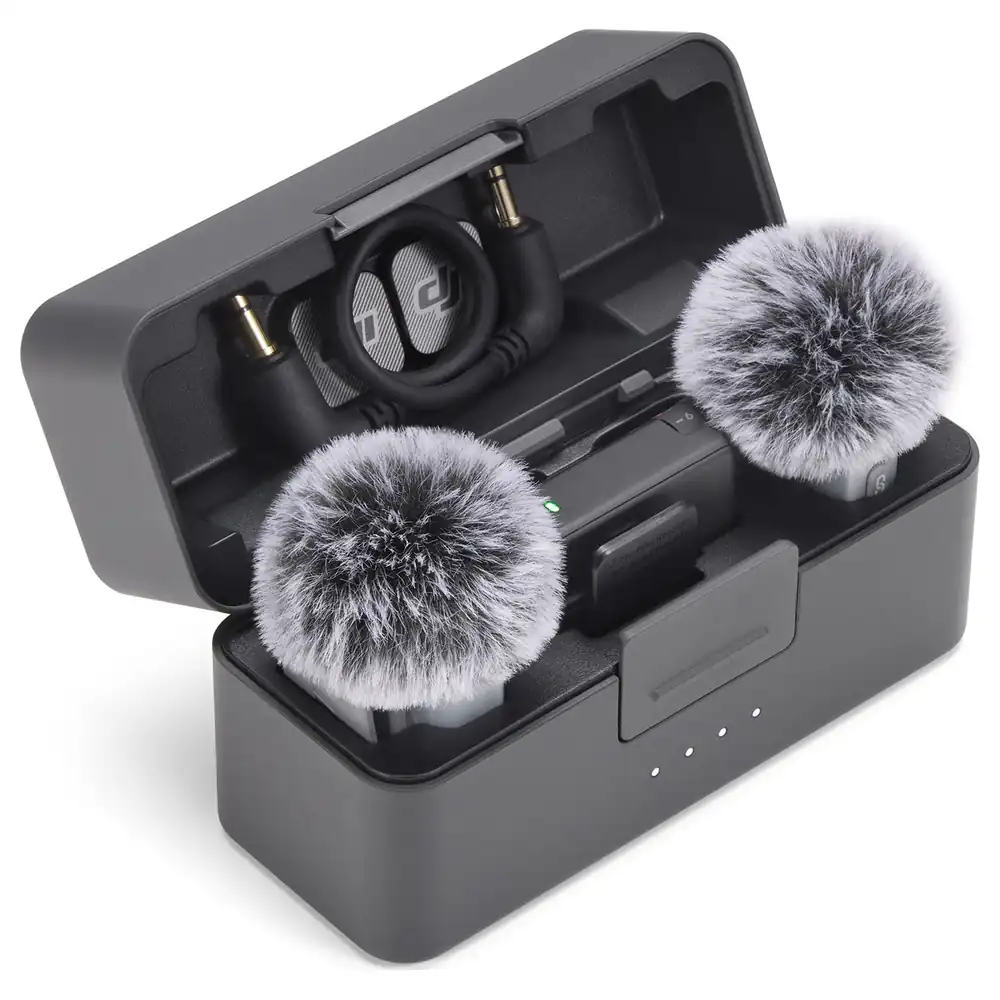 DJI Mic Mini 2 Wireless Microphone Kit with 2 Transmitters, 1 Receiver and Charging Case, 400m Range, 48h Battery, Noise Cancelling and 3 Voice Tone Presets - Image 3