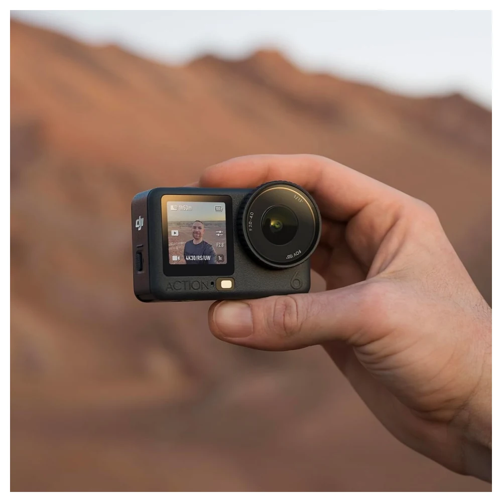 DJI Osmo Action 6 Essential Combo 4K Action Camera with Square Sensor, Variable Aperture f2.0-f4.0, 20m Waterproof Without Case, 240-Minute Battery and 50GB Storage - Image 6