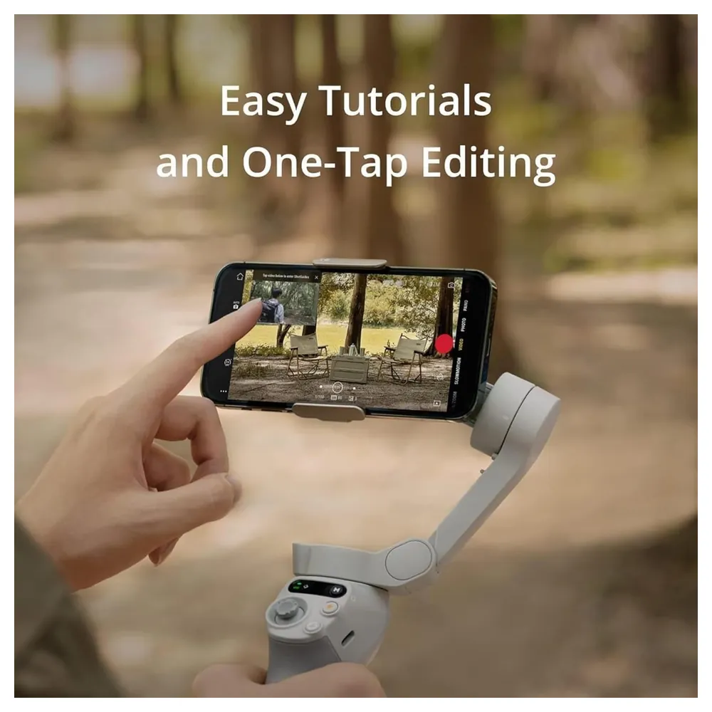 DJI Osmo Mobile SE 3-Axis Smartphone Gimbal Stabilizer, Foldable Magnetic Quick-Release Design, ActiveTrack Subject Tracking, Grip Tripod Included, Grey - Image 5