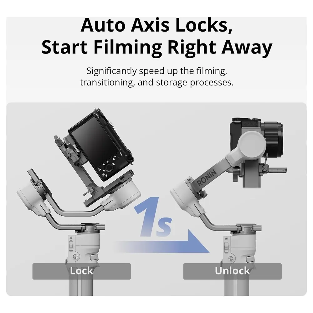 DJI RS 4 Mini Combo 3-Axis Camera Gimbal Stabilizer with RS Intelligent Tracking Module and Briefcase Handle, 2kg Payload, Auto Axis Locks, Native Vertical Shooting - Image 2