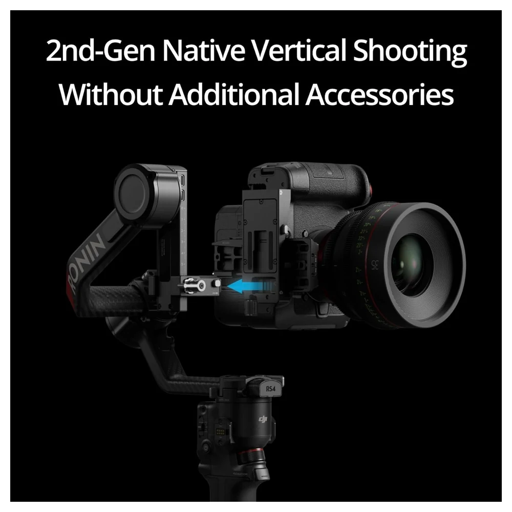 DJI RS 4 Pro Combo 3-Axis Gimbal Stabilizer for Mirrorless and Cinema Cameras with 4.5kg Payload, Ronin Image Transmitter, Focus Pro Motor and Native Vertical Shooting - Image 8
