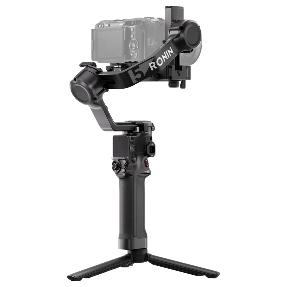 DJI RS 5 Camera Gimbal Stabilizer with 3kg Tested Payload, 2nd-Gen Automated Axis Locks, Fine-Tuning Knobs, Z-Axis Indicator, Quick-Open Tripod and BG33 Battery Grip