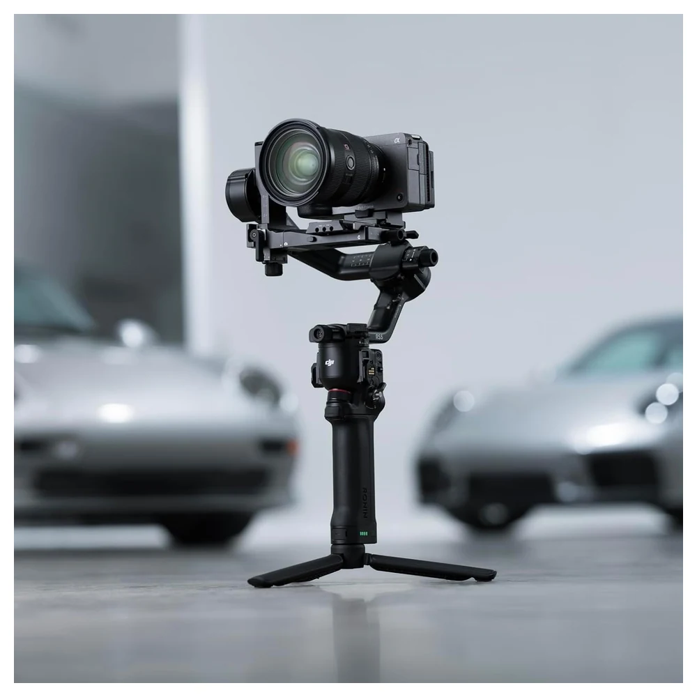 DJI RS 5 Camera Gimbal Stabilizer with 3kg Tested Payload, 2nd-Gen Automated Axis Locks, Fine-Tuning Knobs, Z-Axis Indicator, Quick-Open Tripod and BG33 Battery Grip - Image 2