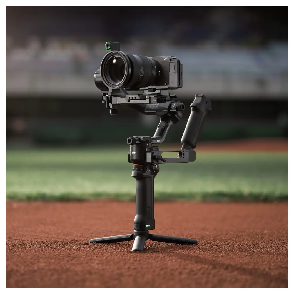 DJI RS 5 Combo 3-Axis Camera Gimbal Stabilizer with Enhanced Intelligent Tracking Module, Electronic Briefcase Handle, BG33 Battery Grip and Carrying Case - Image 7