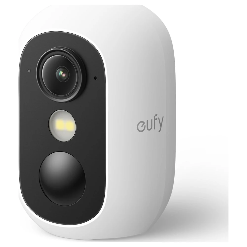 eufy Security eufyCam C35 Wireless Security Camera, Indoor and Outdoor, 1080p, PureColour Night Vision, Magnetic Mount, IP67, AI Detection, No Monthly Fee, White - T8110421