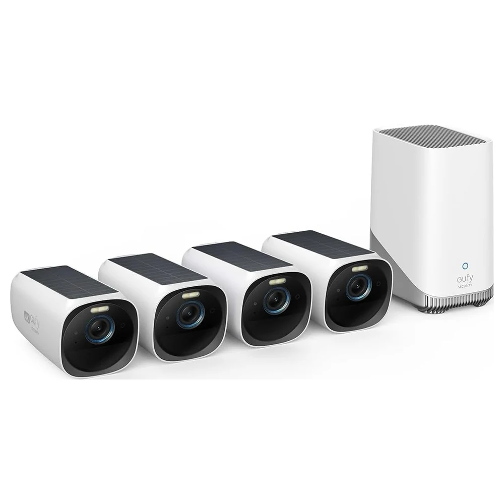 eufy Security eufyCam S330 eufyCam 3 4-Cam Kit with HomeBase 3, 4K Solar Wireless Outdoor Security Cameras, Face Recognition AI, Expandable Local Storage - Image 3