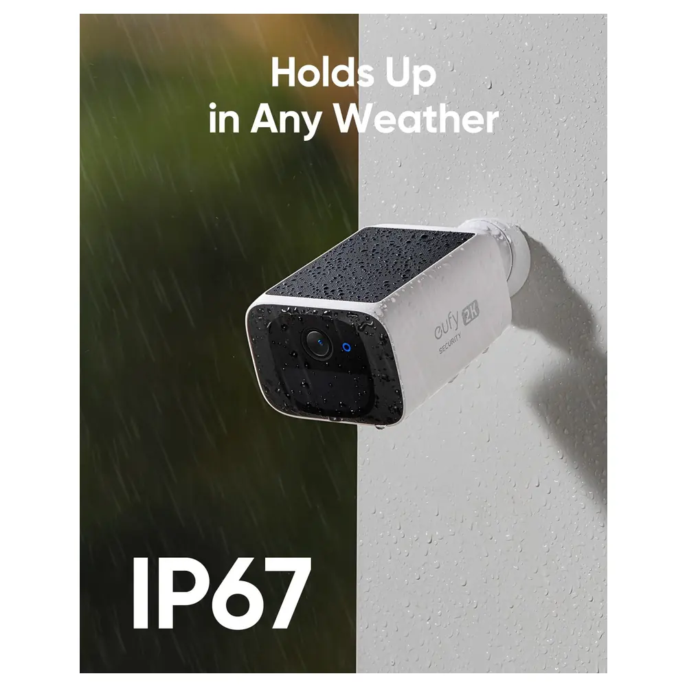 eufy Security SoloCam S220 Solar Security Camera Kit, 2 Cameras plus HomeBase 3, 2K Wireless Outdoor Cameras with Human Detection, IP67 and No Monthly Fee - Image 7