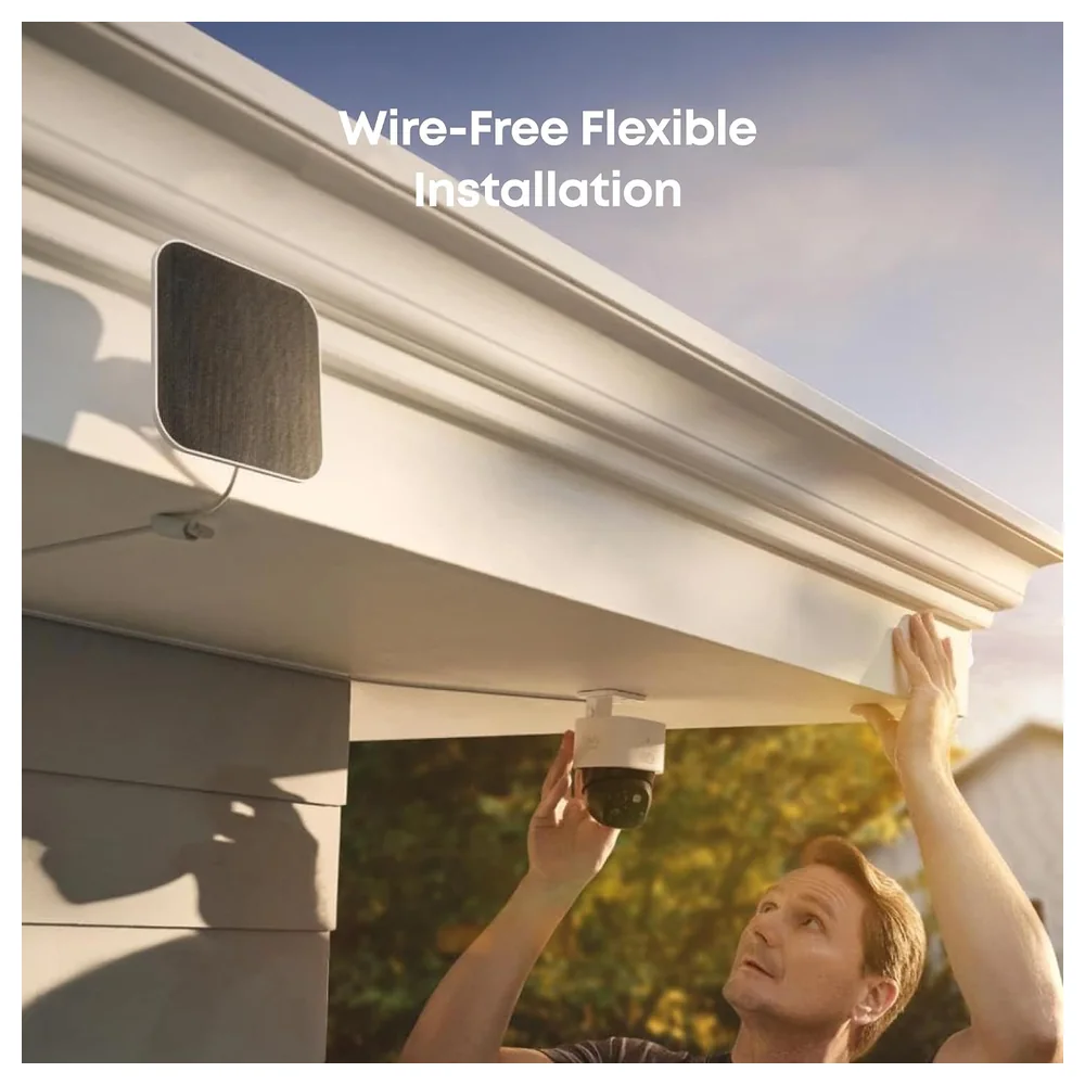 eufy Security SoloCam S340 Solar Wireless Outdoor Security Camera with Dual 3K Wide-Angle and 2K Telephoto Lenses, 8x Hybrid Zoom, Pan and Tilt and No Monthly Fee - T8170 - Image 6