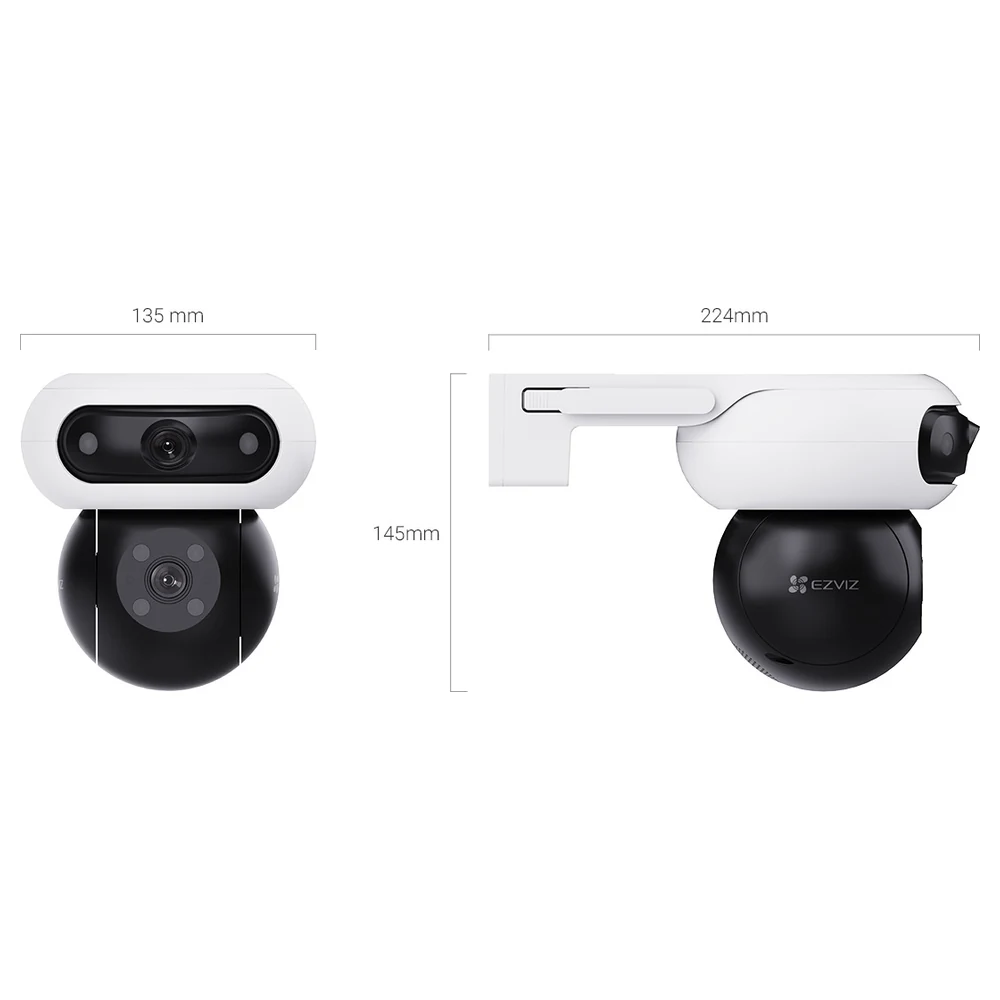 EZVIZ C90 Dual-Lens 2K+ Outdoor Pan-Tilt Wi-Fi Security Camera with 360-Degree Panoramic View, AI Person and Vehicle Detection, 40m Colour Night Vision and Two-Way Talk - CS-C90-R100-8H44WKFL - Image 10