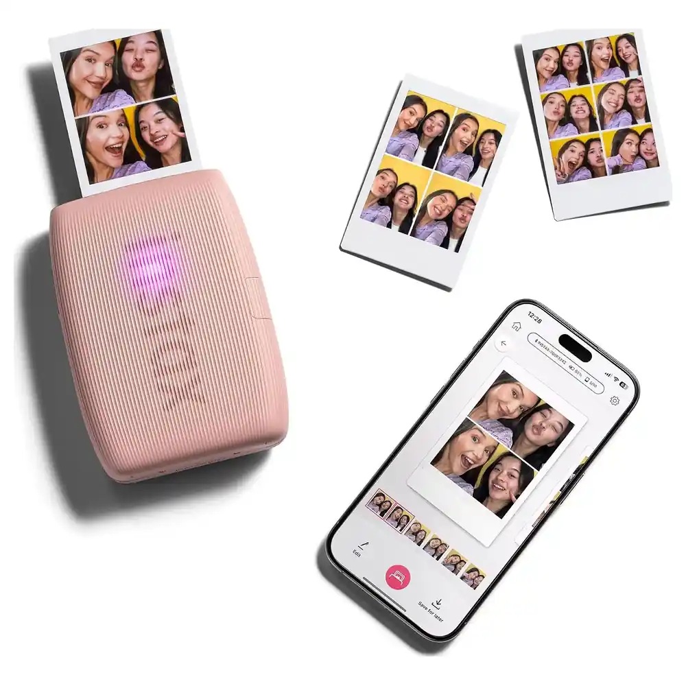 Fujifilm instax mini Link 3 Smartphone Photo Printer with Bluetooth, Click to Collage and instaxAiR Studio App Features, 100 Prints per Charge, Rose Pink - Image 2