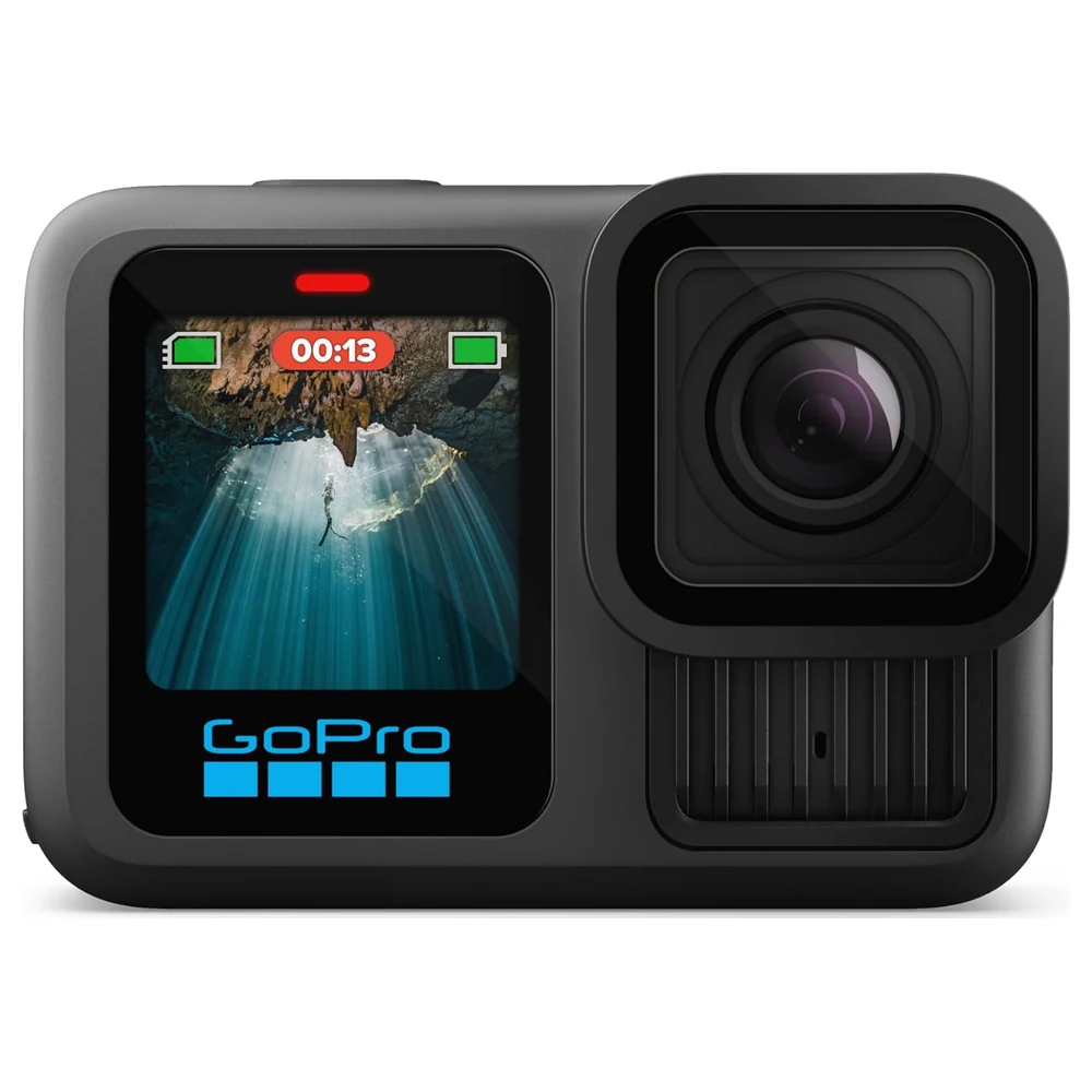 GoPro HERO13 Black Action Camera with 5.3K60 Video, 27MP Photos, HyperSmooth 6.0, 1900mAh Enduro Battery and 10m Waterproof Rugged Body - CHDHX-131