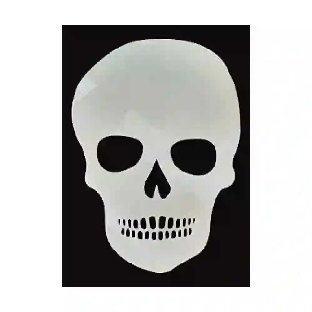 GulfDealz Halloween Skull Paper Cutout Decoration White Cardstock Skull for Walls Rooms and Ceilings at Halloween Parties and Themed Events