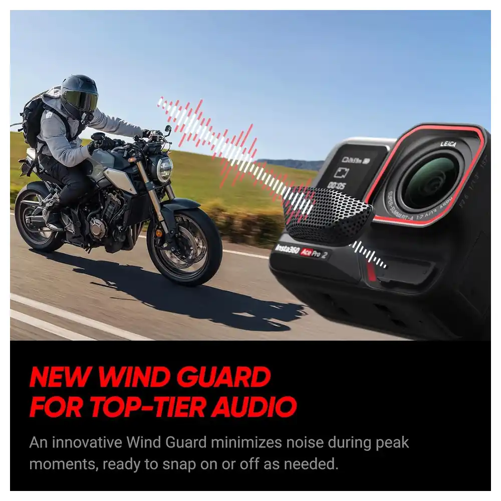 Insta360 Ace Pro 2 Creator Bundle 2.0 Edition 8K Action Camera with Dual AI Chip, 4K60 Active HDR, 2.5 Inch Flip Screen, 3 Batteries, Fast Charge Hub and Mini Remote - Image 6