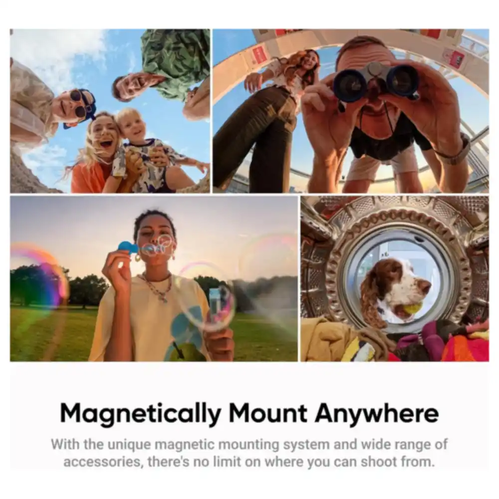 Insta360 GO Ultra Creator Bundle 4K60fps Hands-Free Magnetic Action Camera with Mini 2-in-1 Tripod 2.0, Pivot Stand and Quick Release Mount, Cosmic Black - Image 3