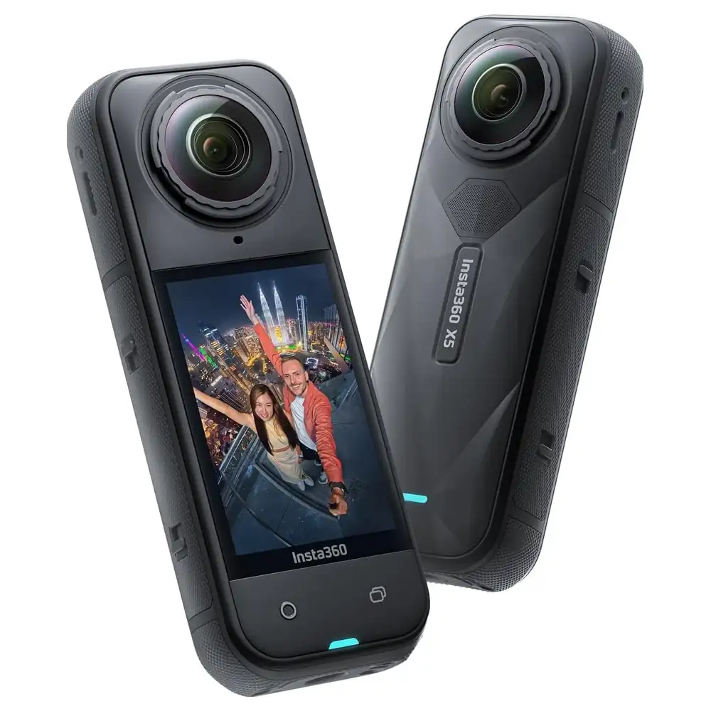 Insta360 X5 Waterproof 8K 360 Action Camera with Triple AI Chip, Replaceable Lenses, InstaFrame Mode, FlowState Stabilization and 185-Minute Battery, Black