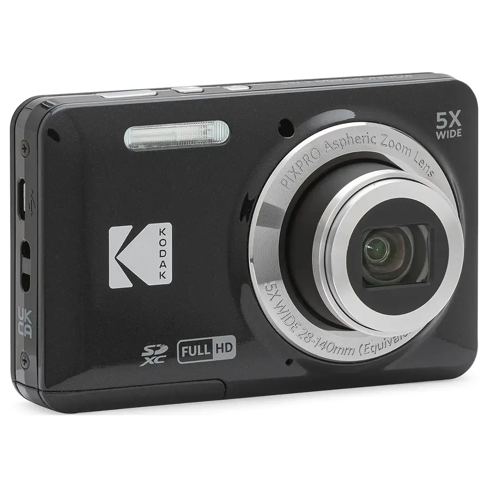 KODAK PIXPRO FZ55 Friendly Zoom Digital Camera, 16MP CMOS Sensor, 5x Optical Zoom, 28mm Wide Angle Lens, 1080p Full HD Video, 2.7 Inch LCD, Black - FZ55 - Image 2
