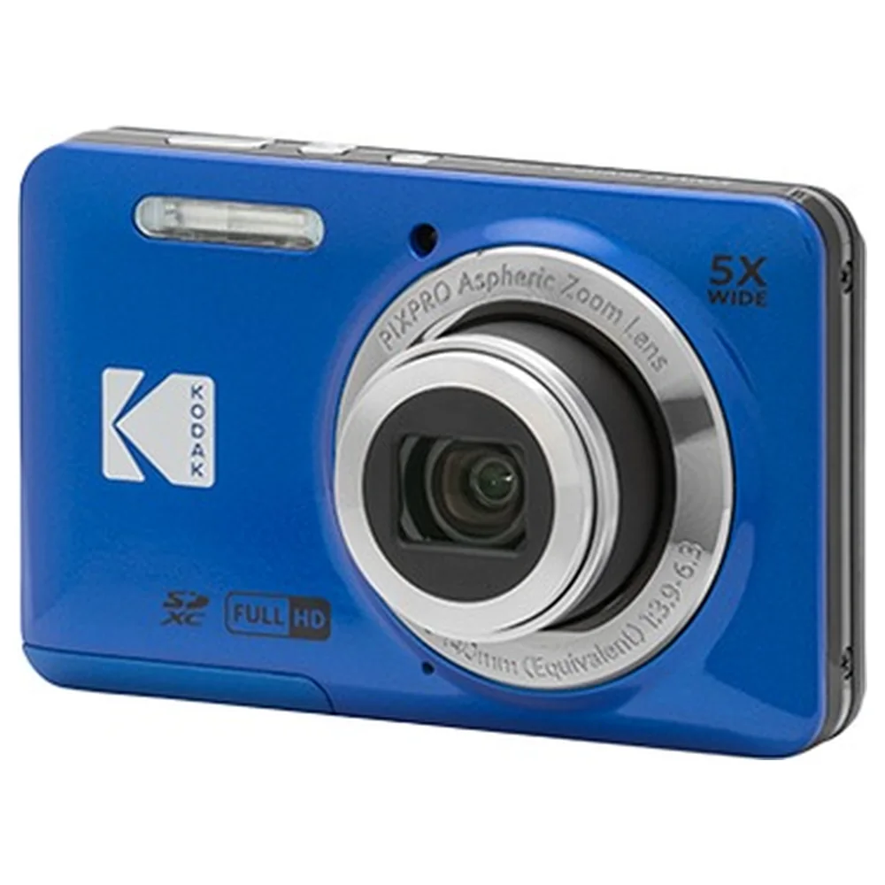KODAK PIXPRO FZ55 Friendly Zoom Digital Camera, 16MP CMOS Sensor, 5x Optical Zoom, 28mm Wide Angle Lens, 1080p Full HD Video, 2.7 Inch LCD, Blue - FZ55 - Image 3
