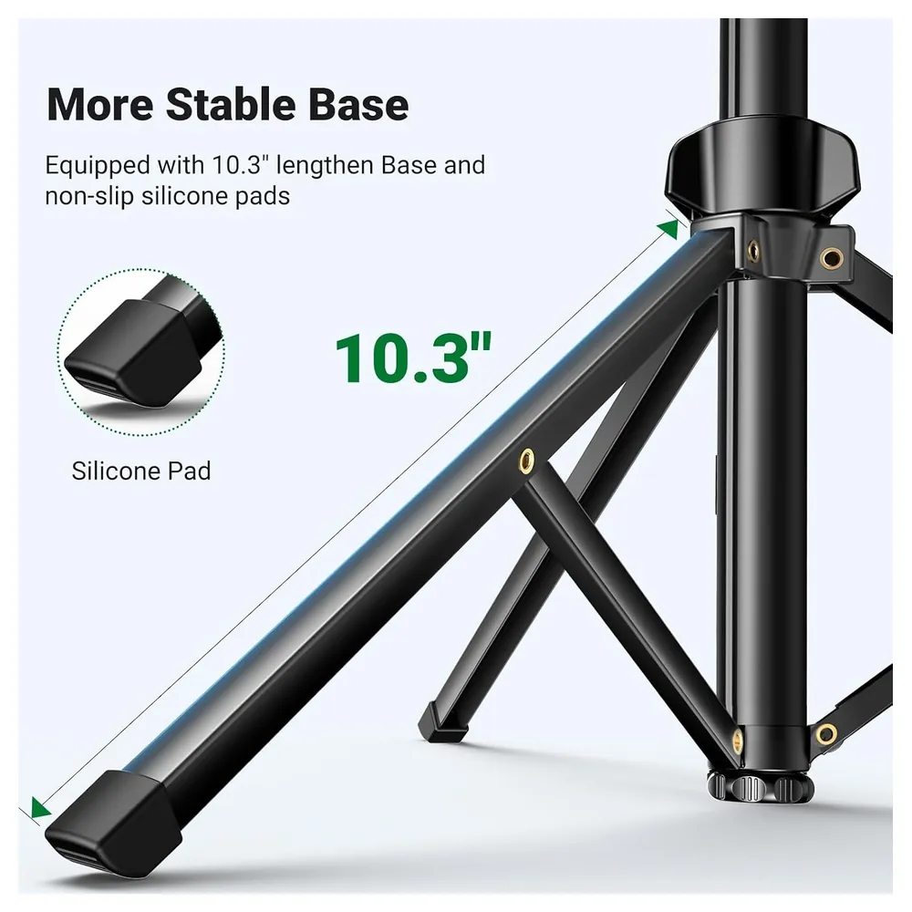 UGREEN Phone Tripod Selfie Stick with Detachable Bluetooth Remote, 4-Section Aluminium Pole, 360 Degree Rotating Mount and Cold Shoe for iPhone and Galaxy - Image 5