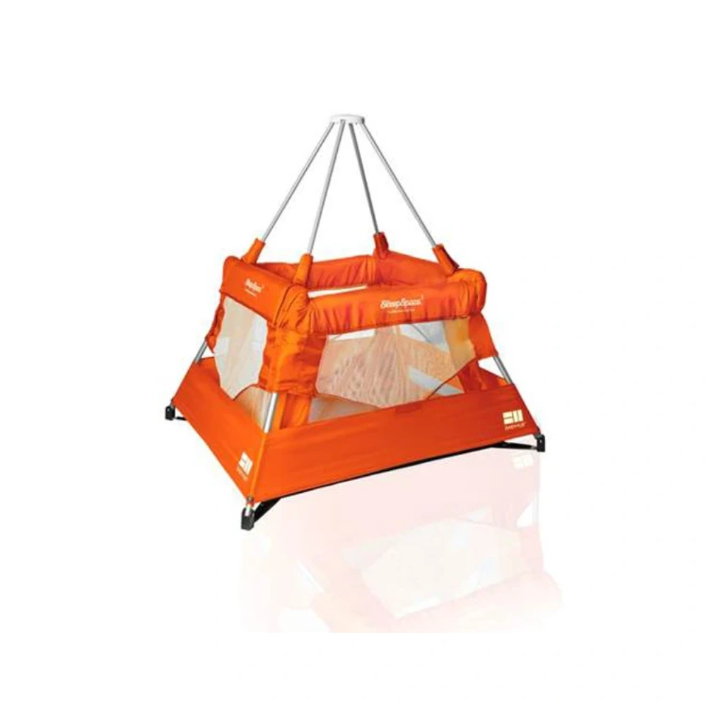 BabyHub SleepSpace Baby Bed, Portable Infant Sleeping Space, Compact Design for Everyday Use, 0 Months and Above, Tangerine - COT13OR