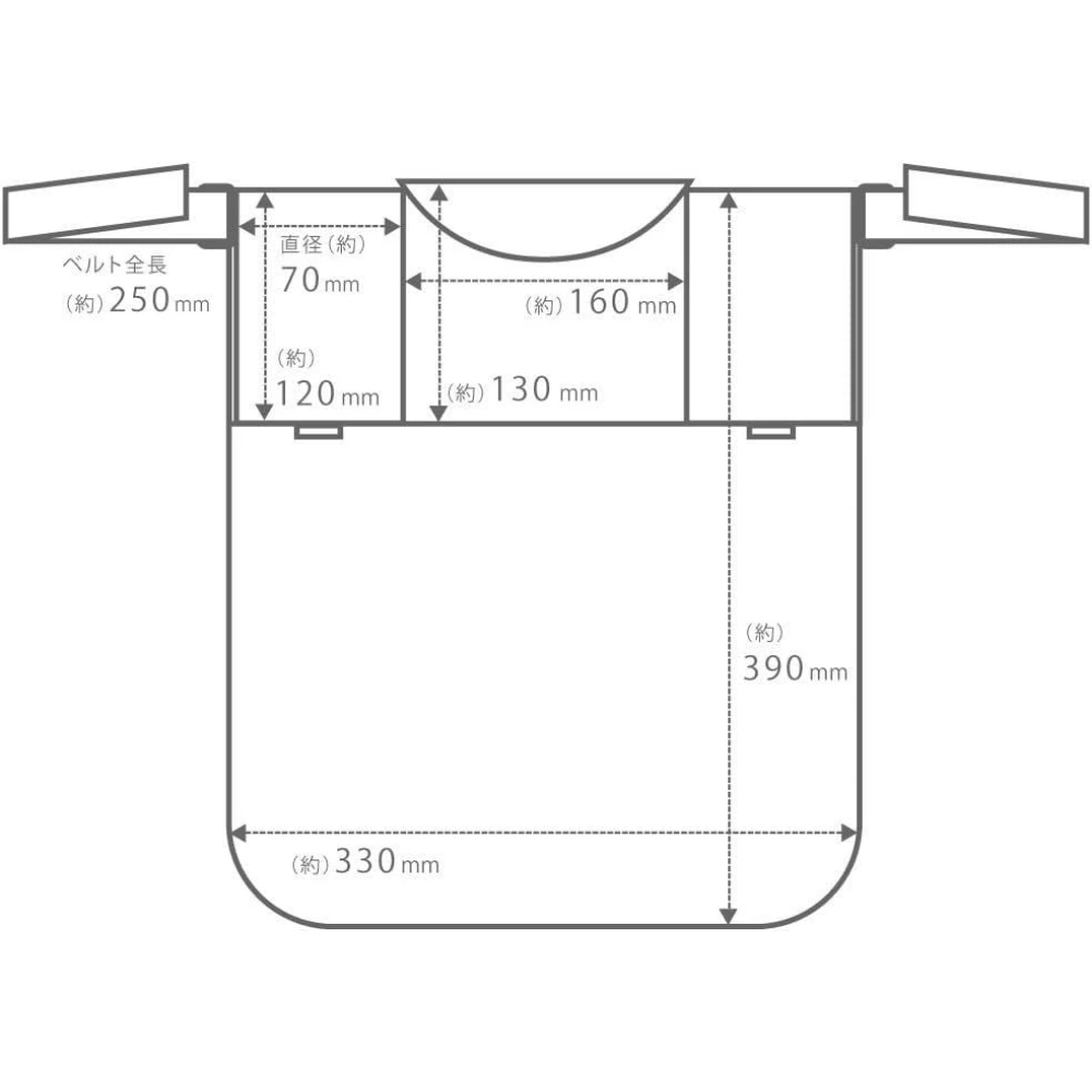 Dreambaby Strollerbuddy Stroller Organiser with Cup Holders, Bottle Pockets, Large Mesh Pouch, Easily Attaches to Strollers, 32 x 2 x 38 cm, 3 Months and Above, Black - F287 - Image 2