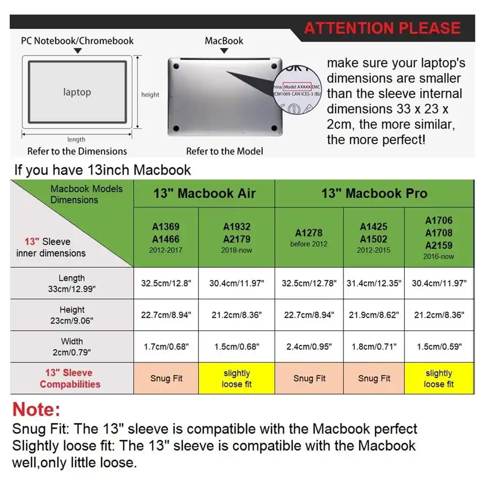eWINNER 13 Inch Soft Neoprene Laptop Sleeve, Slim Zip Protective Case for 13 to 13.3 Inch MacBook Air, MacBook Pro, Notebooks and Ultrabooks, Green - 3Y-WNS4-FXVX - Image 5