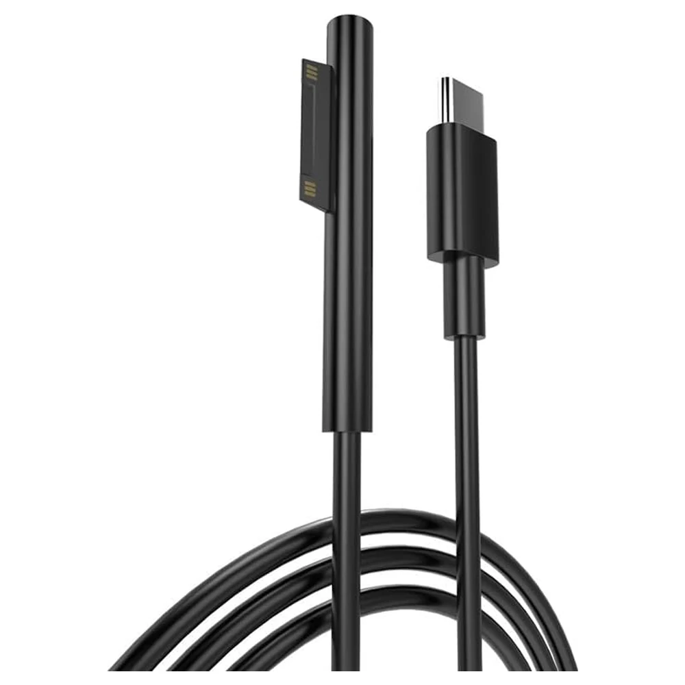 eWINNER 1.8m Surface Connect to USB-C Charging Cable, 15V 3A PD Charging with LED Indicator for Microsoft Surface Pro, Surface Laptop, Surface Go and Surface Book - DE-5YNE-8A2G