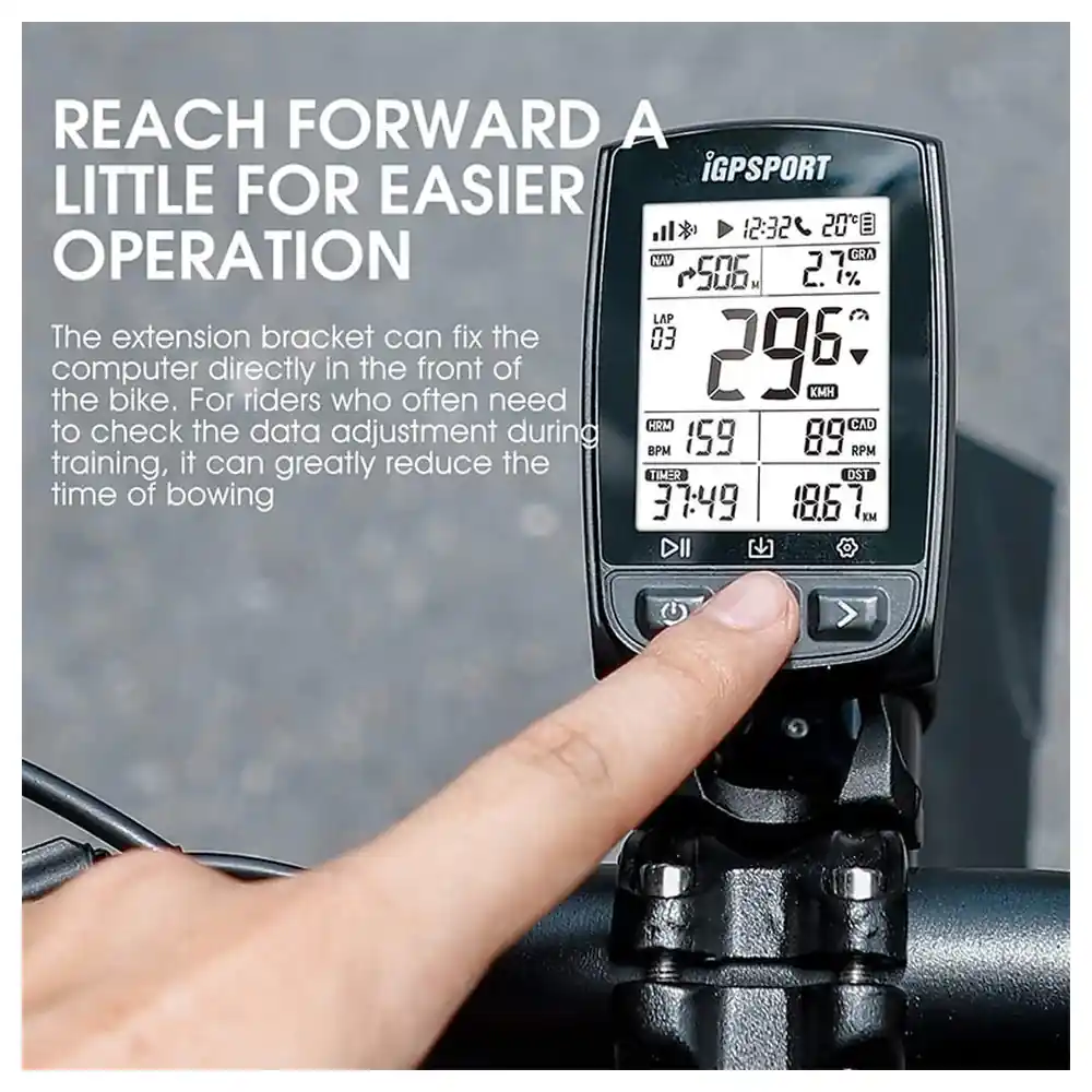eWINNER Aluminium Alloy Out Front Bike Computer Mount for Garmin Edge, Bryton and Cateye with Underhung GoPro and Flashlight Adapter, Stem Extension Holder - Z3-AYUG-MDS5 - Image 4
