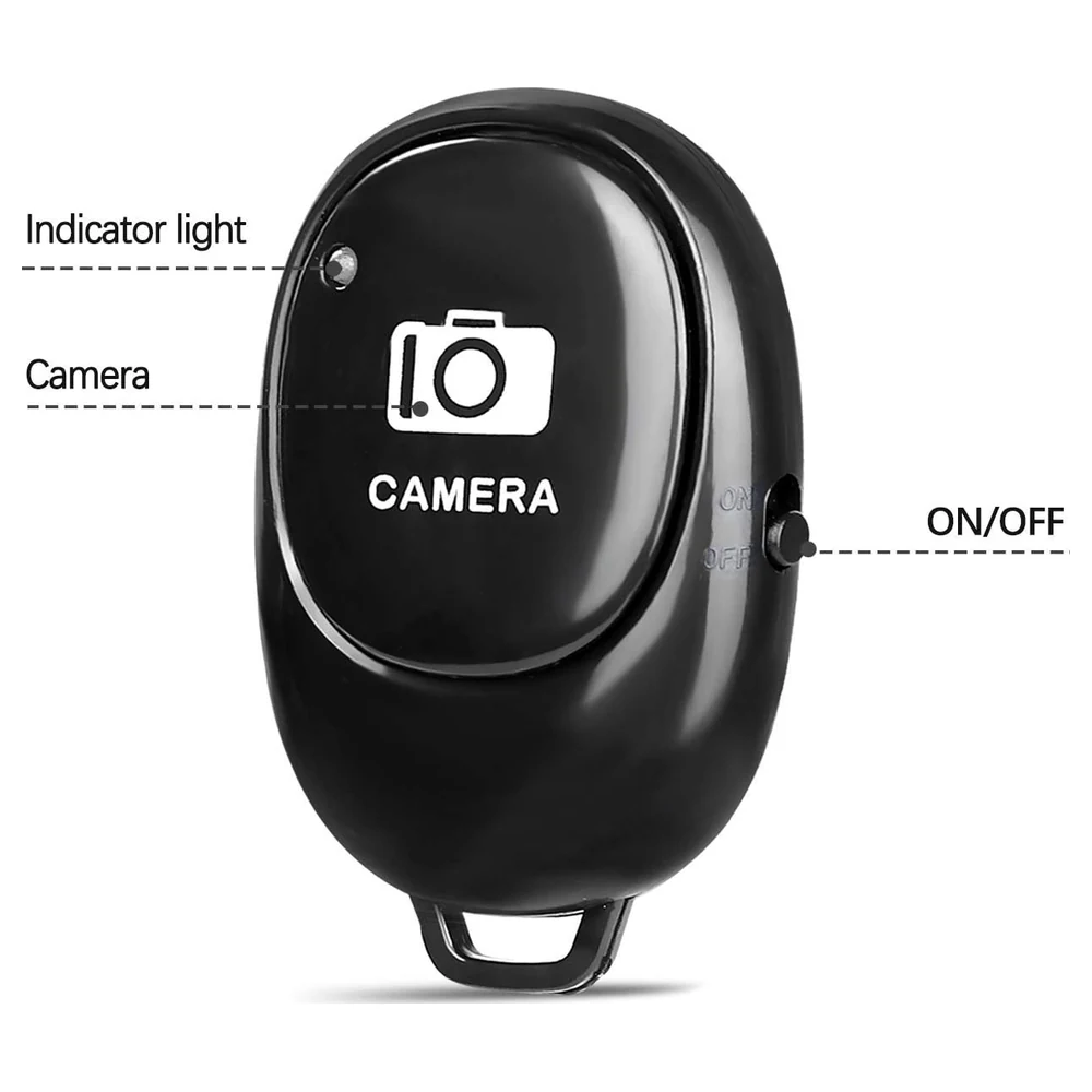 eWINNER Bluetooth Wireless Camera Remote Shutter, Pocket Selfie Clicker with 10m Range for iPhone, iPad and Android Phones and Tablets, Black - EI-VZCY-VEGU - Image 4