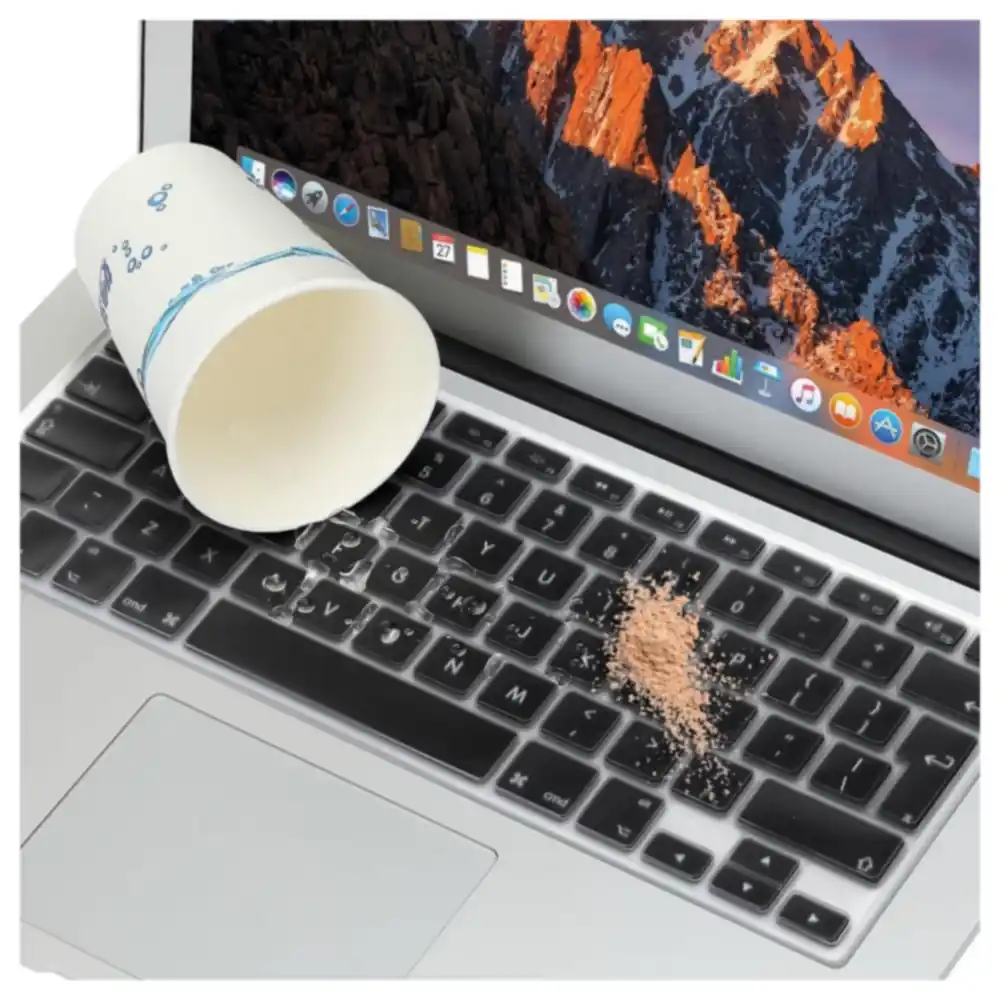 eWINNER Clear Silicone Keyboard Cover for MacBook Air 13 A1466 A1369 and MacBook Pro 13 15 17 Inch A1278 A1425 A1502 A1286 A1398 A1297, EU Layout - L3-XHO6-8IBN - Image 6