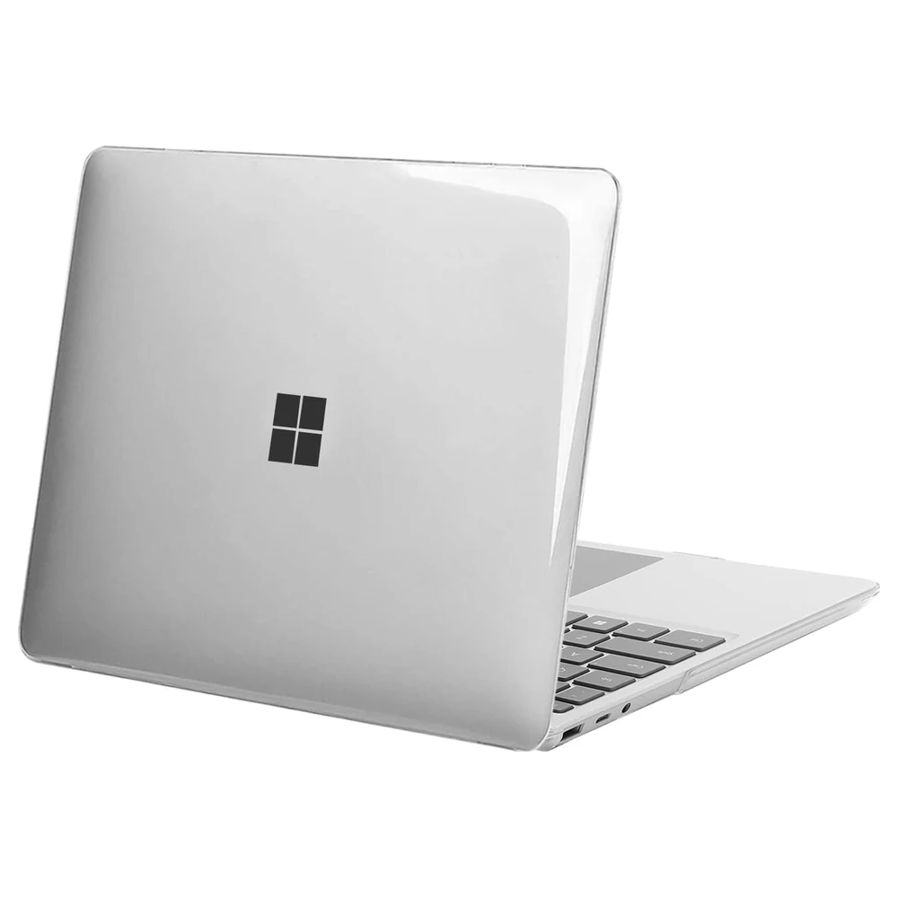 eWINNER Crystal Clear Hard Shell Case for Microsoft Surface Laptop Go 3, 2 and 1 12.4 Inch, Models 2013 and 1943, Snap-On Top and Bottom Cover with Cooling Vents - LM-I86R-CTWU