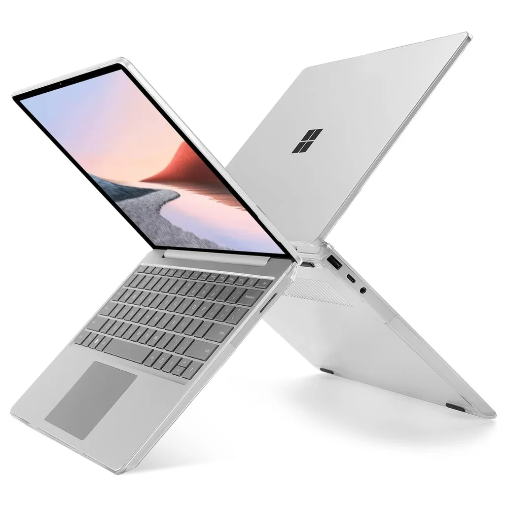 eWINNER Crystal Clear Hard Shell Case for Microsoft Surface Laptop Go 3, 2 and 1 12.4 Inch, Models 2013 and 1943, Snap-On Top and Bottom Cover with Cooling Vents - LM-I86R-CTWU - Image 5
