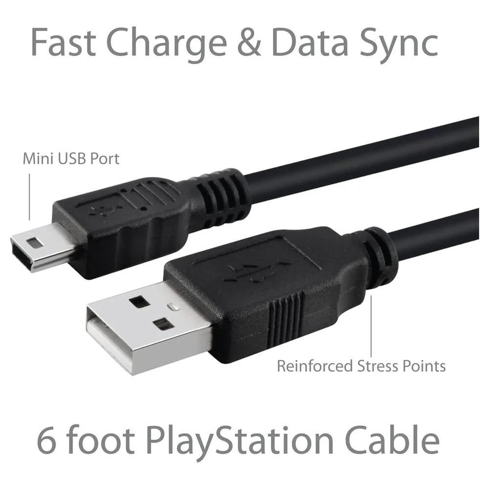 eWINNER Mini USB 5-Pin Camera Cable 1.8m for Canon PowerShot, EOS and Rebel, USB-A to Mini-B Data Sync and 2A Charging Cord with 480Mbps Transfer and Ferrite Core - RG-KMM3-HN3X - Image 7