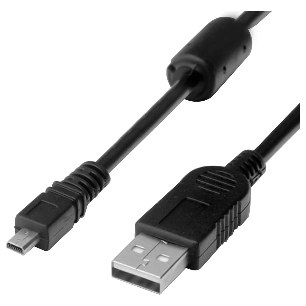 eWINNER UC-E6 Replacement USB Cable for Nikon Coolpix and DSLR Cameras, Mini 8-Pin Photo Transfer and Charging Cord with Ferrite Core for D3300 D750 D7200 - 6Z-VN99-2J7A