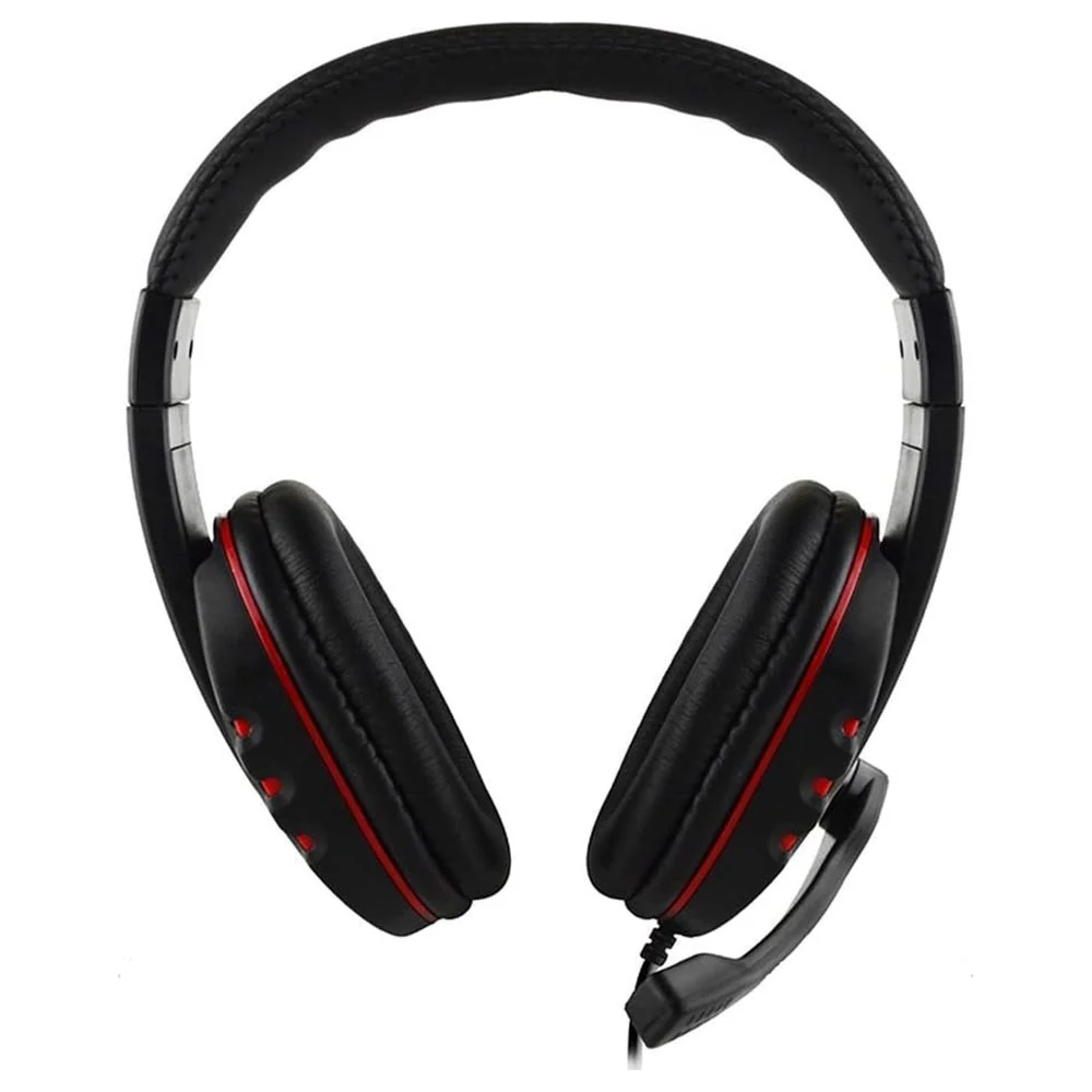 eWINNER Wired Gaming Headset with Microphone, Over-Ear Headphones with 40mm Drivers, 160 Degree Swivel Mic, 3.5mm Jack and Volume Control for PS4, PC and Smartphone, Red - O7-7AV3-QEQR - Image 4