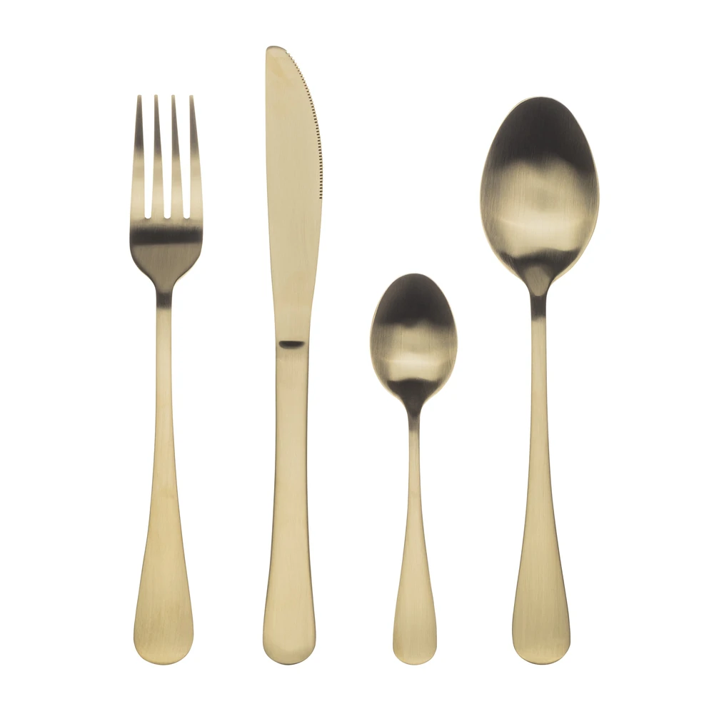 Bergner Munich 18-10 Stainless Steel 24-Piece Cutlery Set Champagne Matt, Matte - BG5139CH