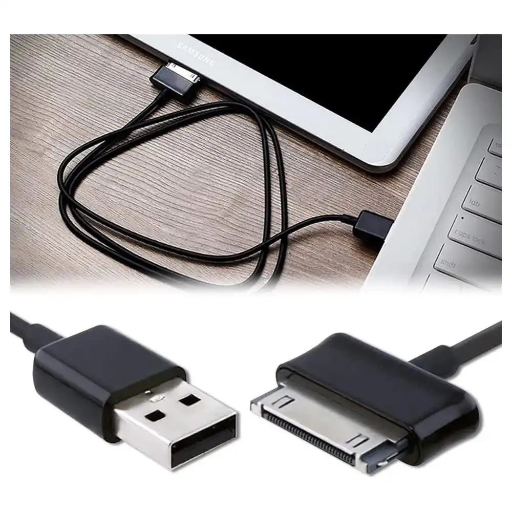 eWINNER 30-Pin to USB-A Charging and Data Sync Cable 2 Pack, 1 m Cord for Samsung Galaxy Tab 2, Galaxy Tab 10.1 and Galaxy Note 10.1 Tablets, Black - CI-E88K-N2KF - Image 6