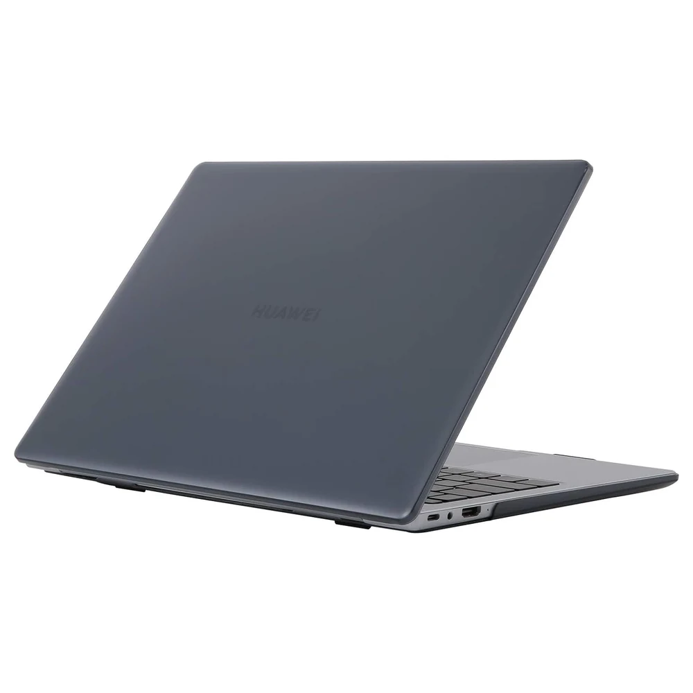 eWINNER Crystal Black Hard Shell Case for Huawei MateBook 14 KLVD-WDH9 KLVD-WFH9 KLVD-WFE9, Snap-On Top and Bottom Cover with Rubber Feet - B2-RRQ8-B29E