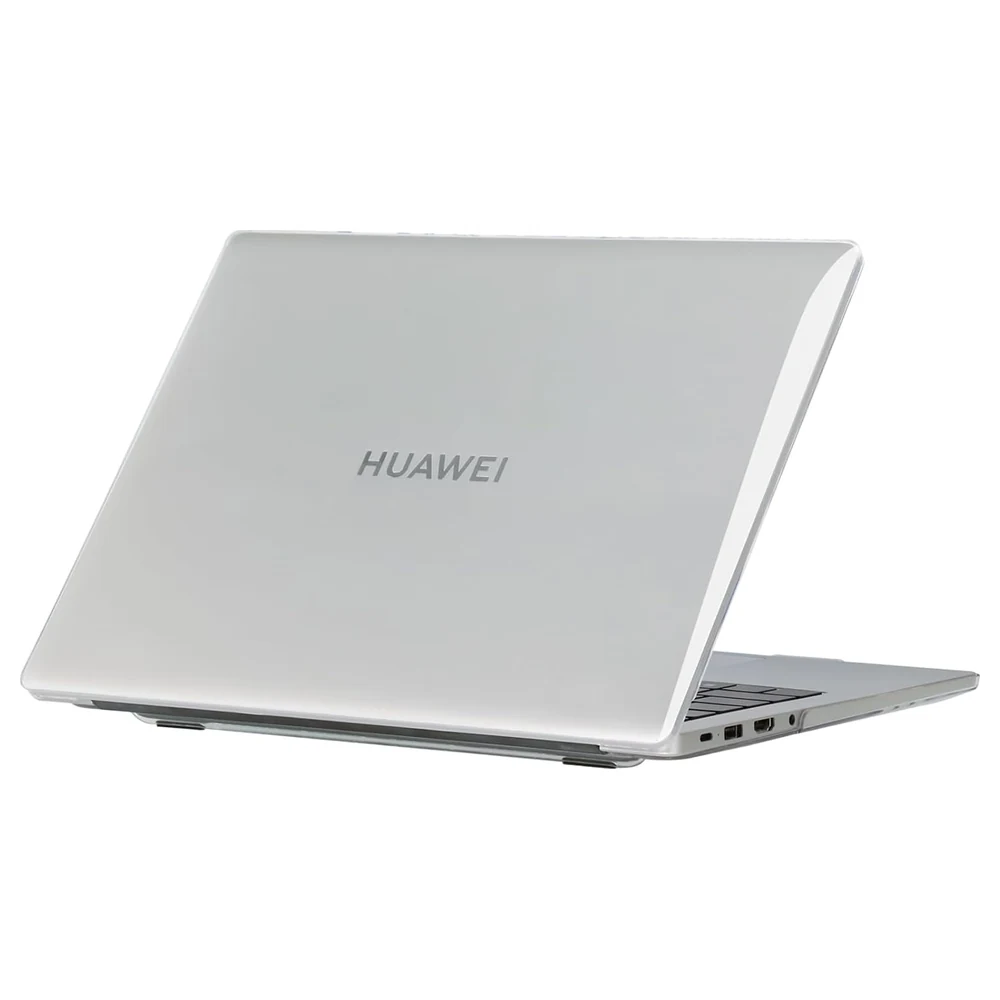 eWINNER Crystal Clear Hard Shell Case for Huawei MateBook D16 2024 and 2025 16 Inch, Snap-On Top and Bottom Cover with Vents and Rubber Feet - 2U-209B-7PYY