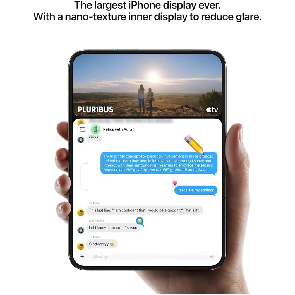 Apple iPhone Duo 512GB - 7.6 Inch Foldable Inner Display, 5.4 Inch Outer Display, A20 Pro Chip, 48MP Dual Fusion Camera, Star White - International Version - Image 3